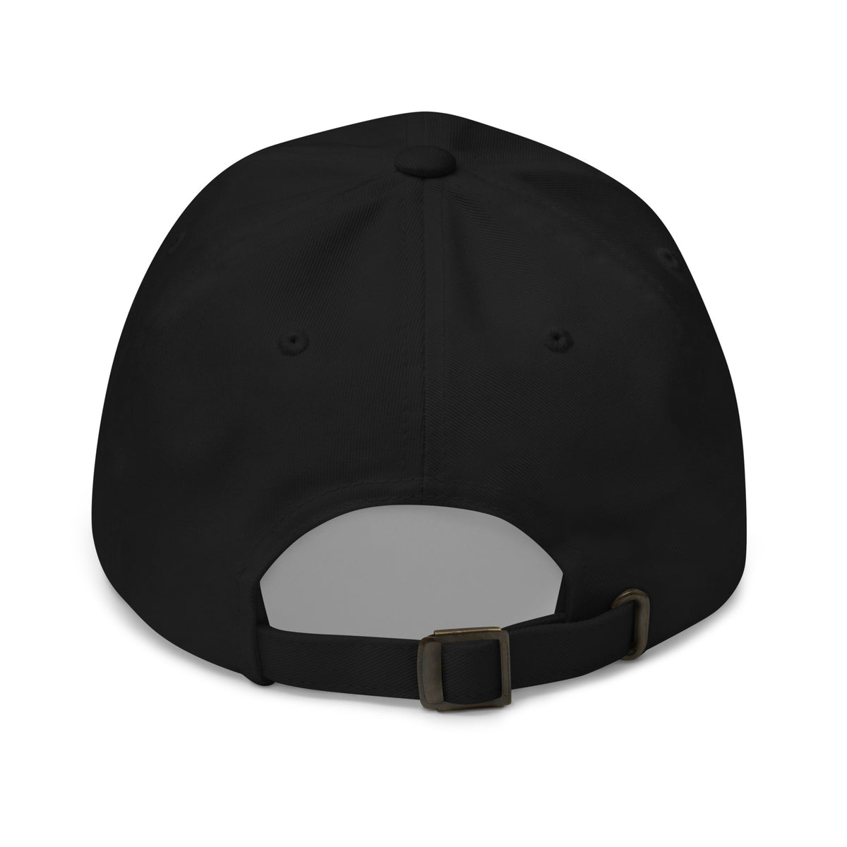 Adjustable embroidered dad hat with curved brim