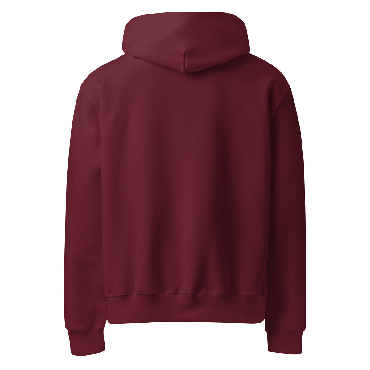 Relaxed fit heavyweight fleece hoodie with front pocket