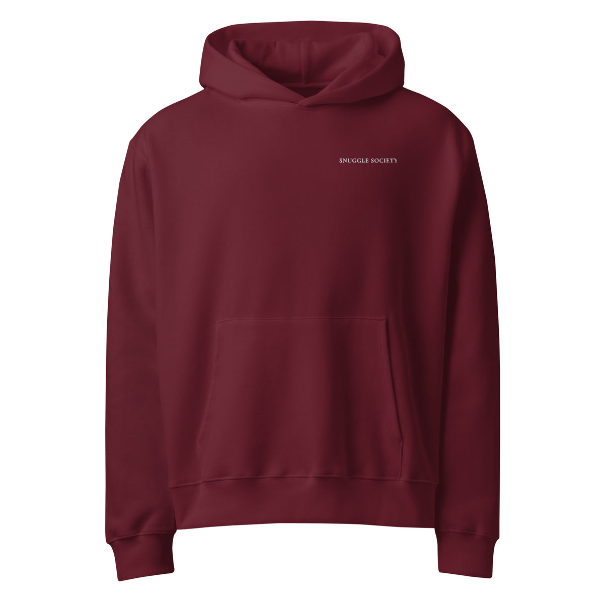 Women’s oversized heavyweight hoodie with Snuggle Society embroidery